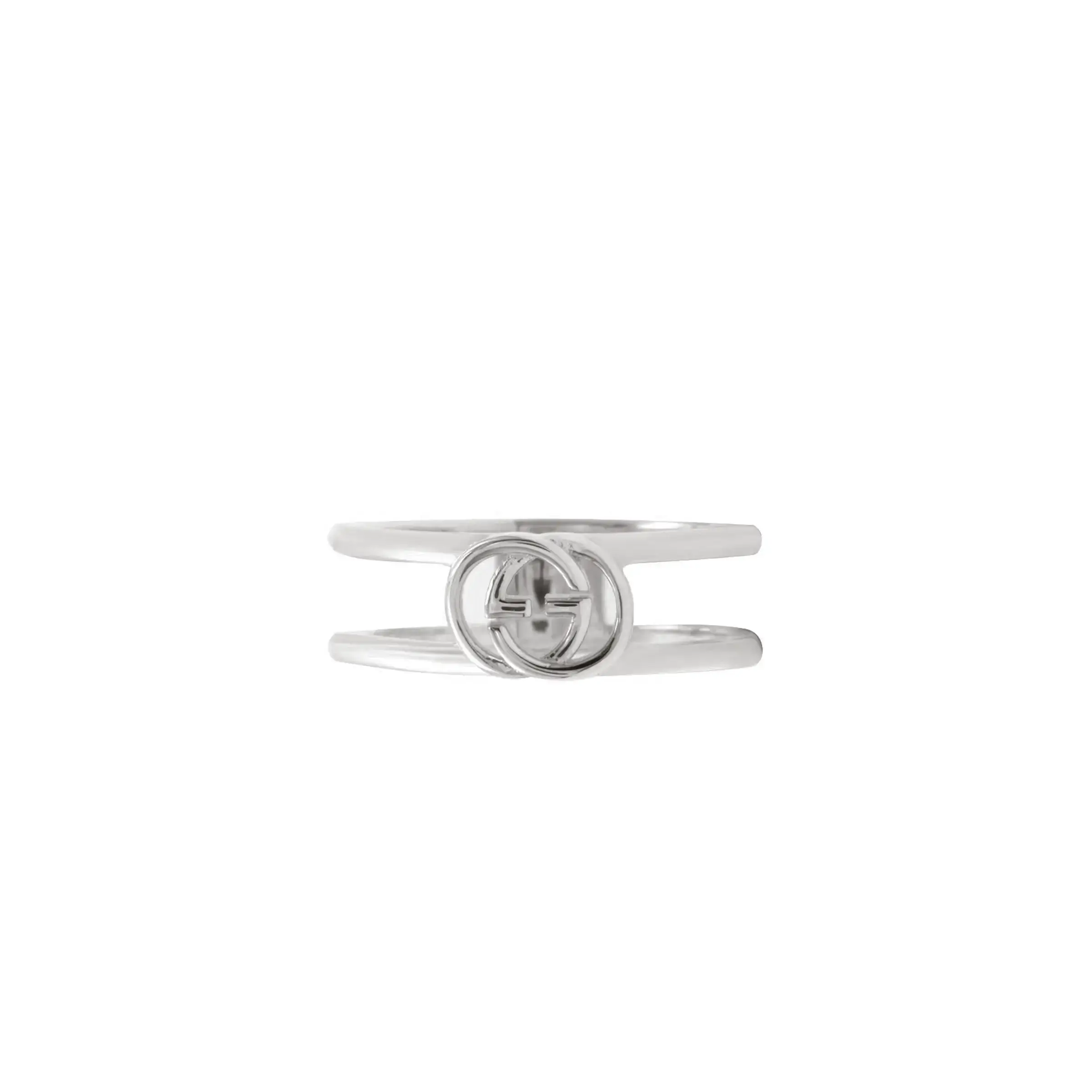 Thin Open Interlocking Gucci Ring