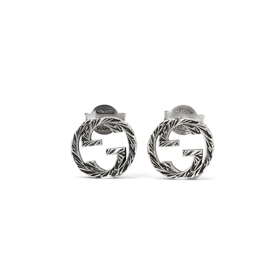 Gucci Interlocking Stud Earrings