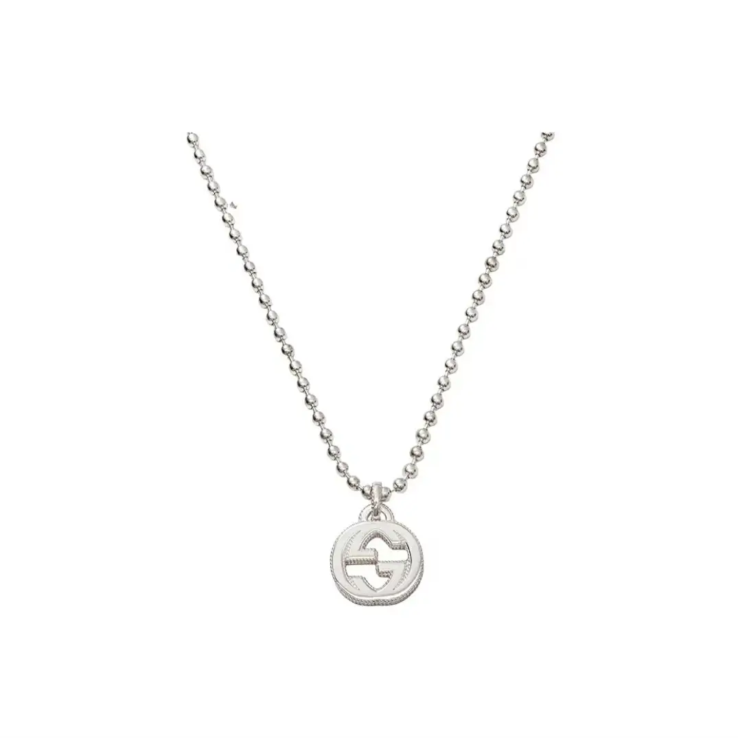 Gucci Interlocking G Necklace In Silver