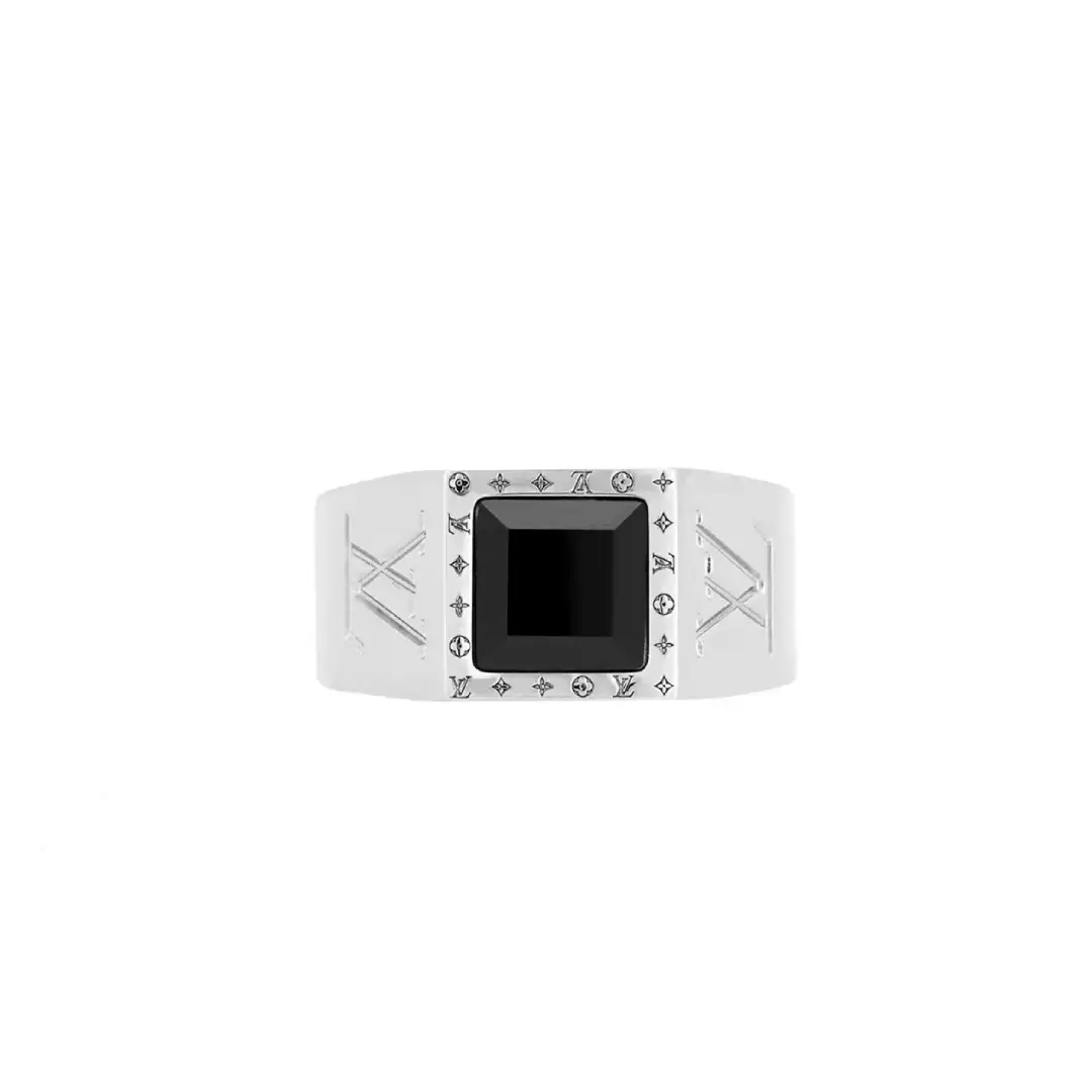 Onyx Signet Louis Vuitton Men's Ring