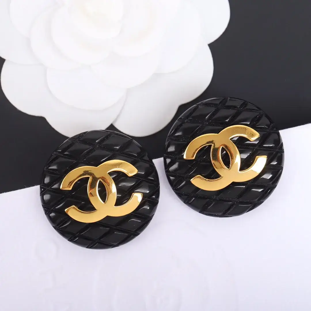 Black Gold Earrings (ear clip) 13385749351757699