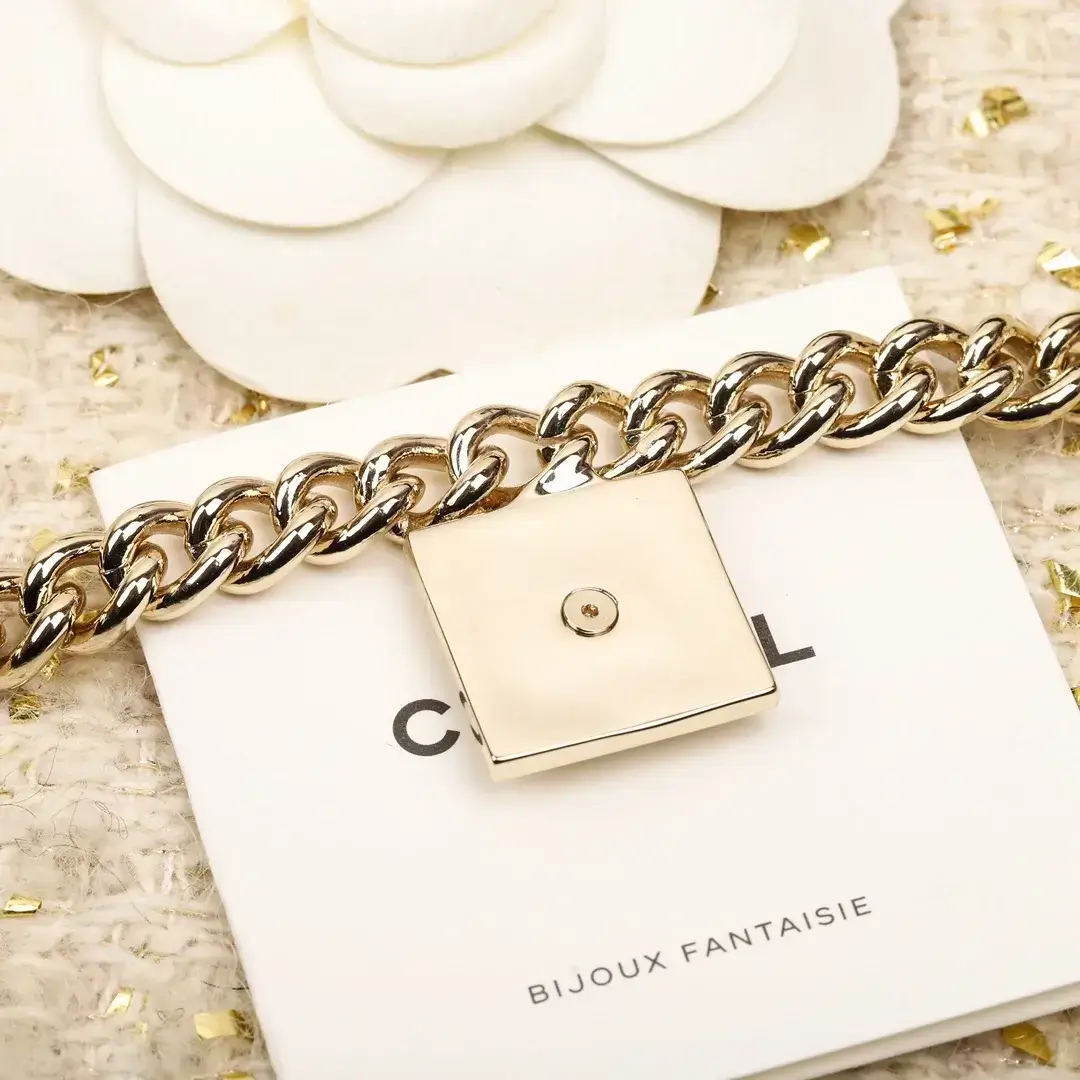 Chanel Necklace Square Logo Pendant 13386001310207844