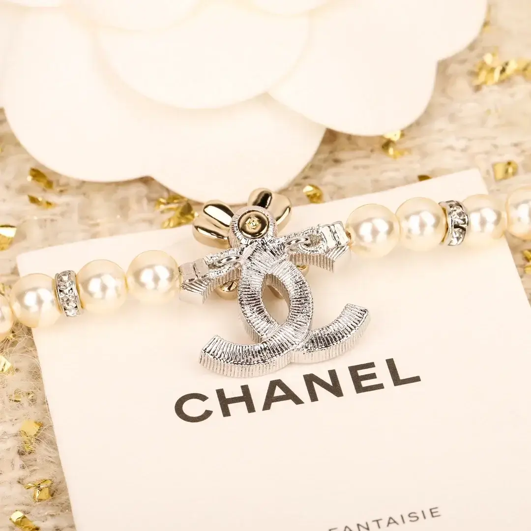 Chanel Necklace Pearl Chain 13386004539116757