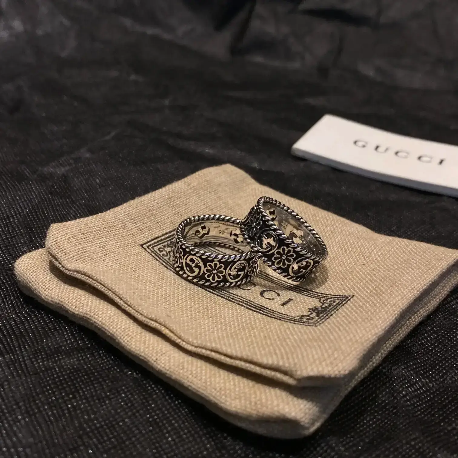 Gucci Interlocking G Flower Ring