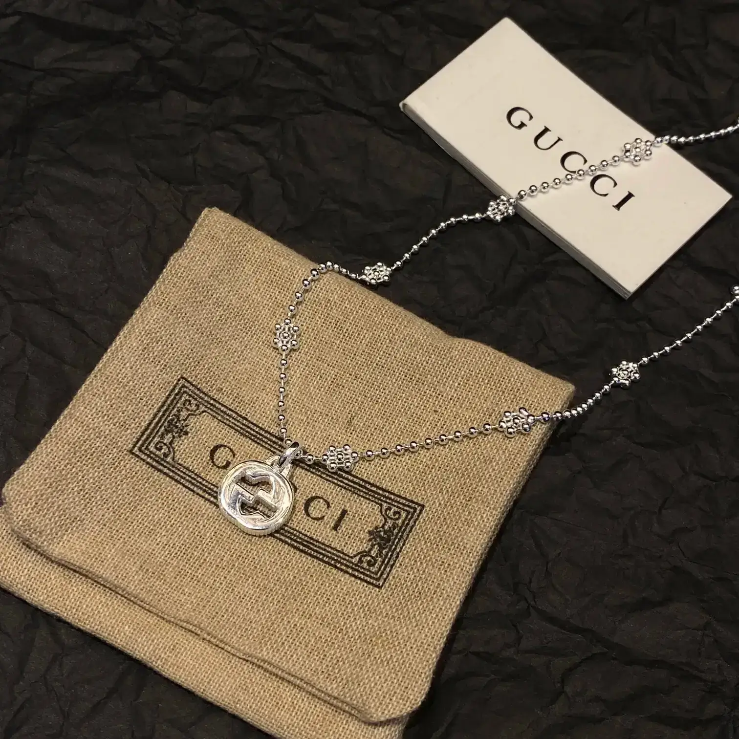 Gucci Interlocking Pendant Necklace