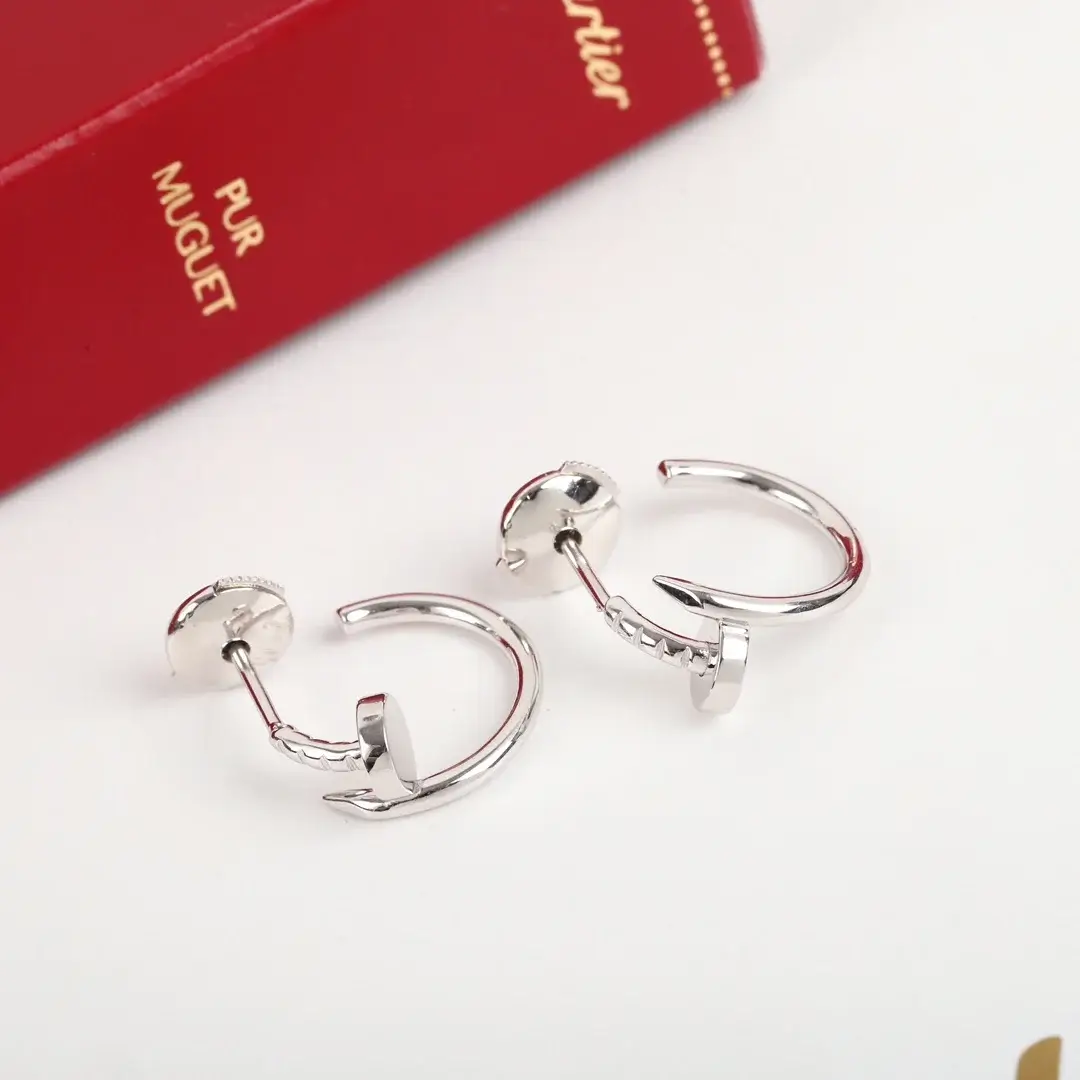 Cartier Juste Un Clou Earrings - 18K White Gold Stud Earring