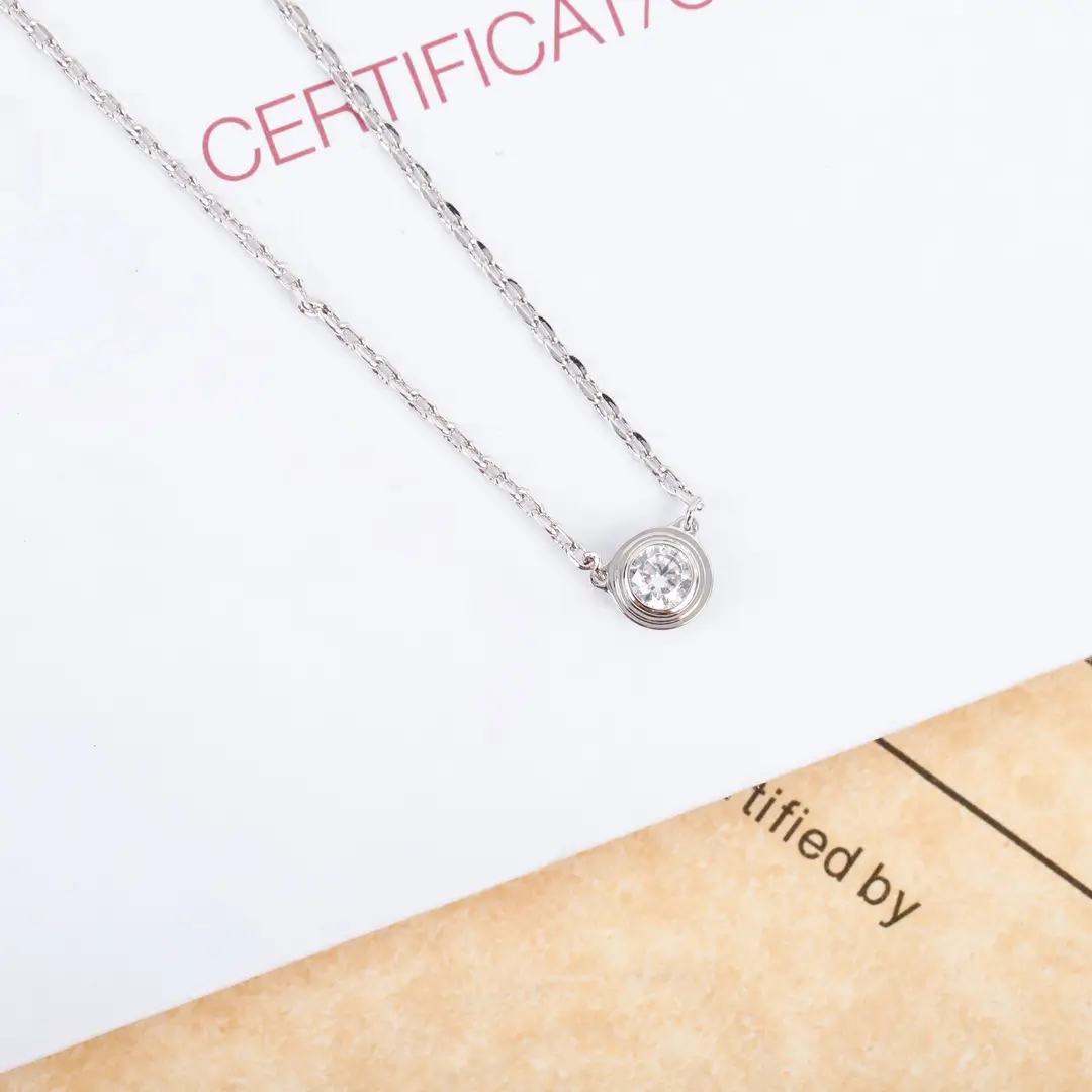 Cartier Diamond Pendant Necklace - Small D'Amour Pendant