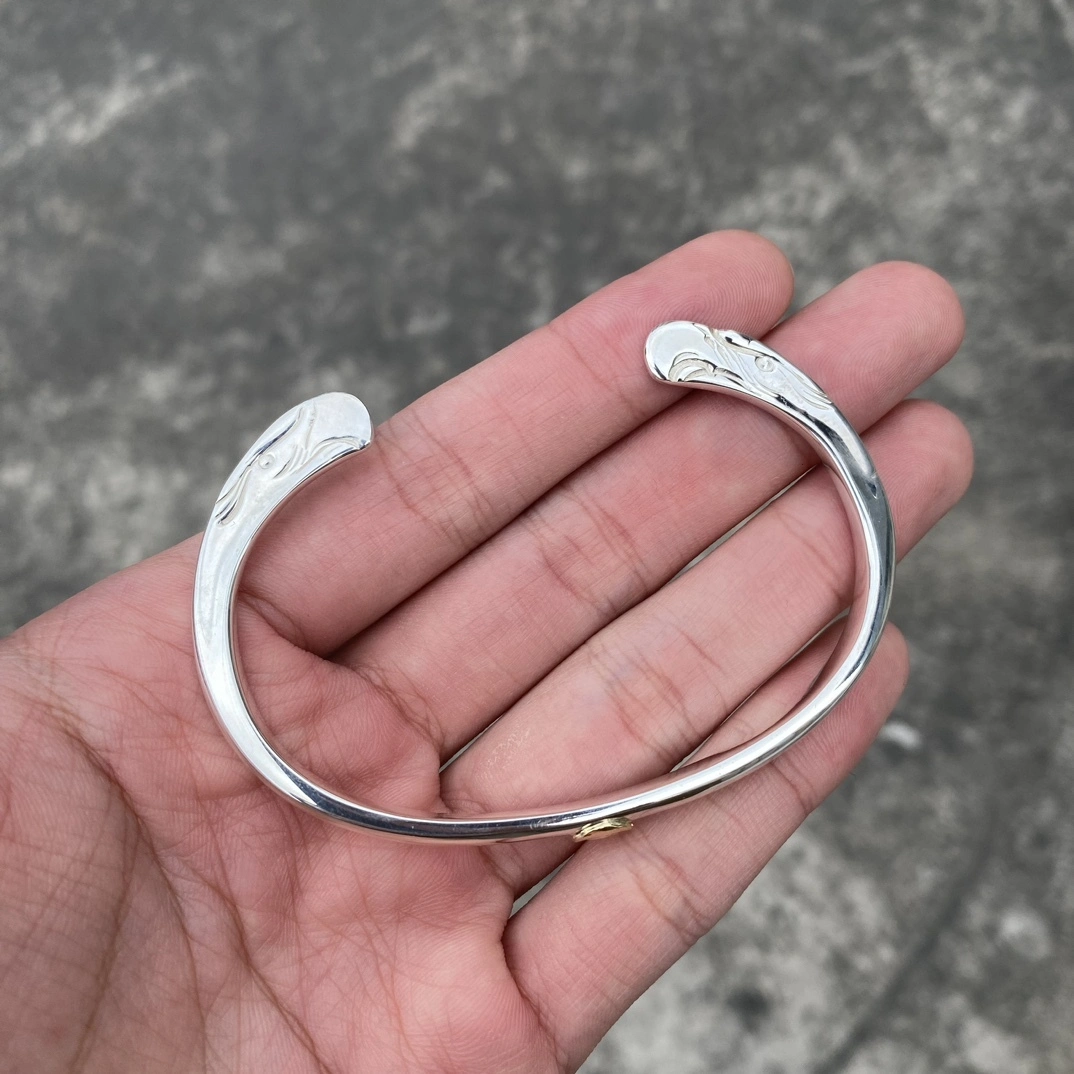 Face Goro's Bracelet - Native American Silver Style