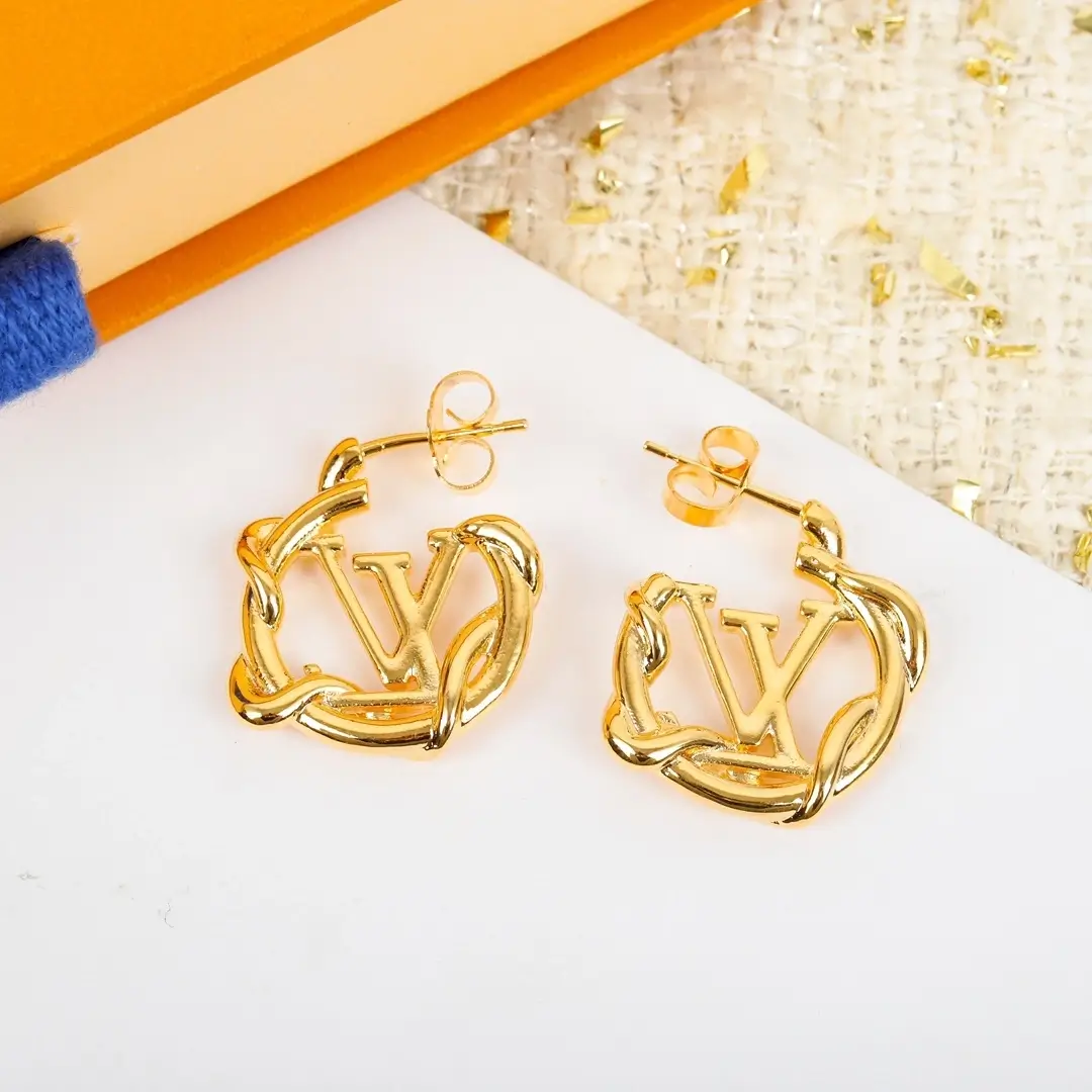 Louis Vuitton Garden Louise Hoop Earrings - Paris Romance